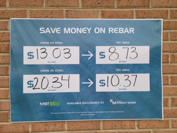 Cheaper Rebar Available At Ernest Maier