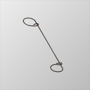 6 in Bar Ties 17ga Black Steel